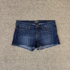Lucky Brand Riley Raw Hem Denim Jean Shorts US Women's 8/29